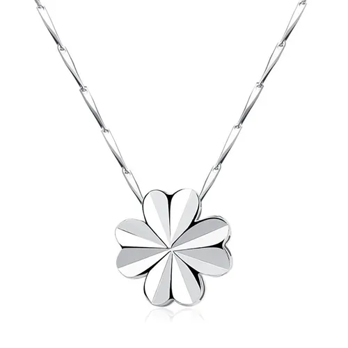 Trang sức - Dây Chuyền Nữ Lili Jewelry Hình Cỏ 4 Lá Lexie LILI_107532 Màu Bạc - Vua Hàng Hiệu