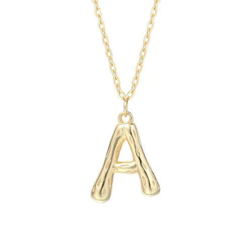 Dây Chuyền Nữ Lili Jewelry Mạ Vàng Chữ Cái LILI_521849 Màu Vàng (Chữ A)