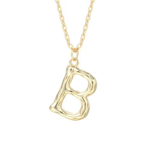 Dây Chuyền Nữ Lili Jewelry Mạ Vàng Chữ Cái LILI_521849 Màu Vàng (Chữ B)
