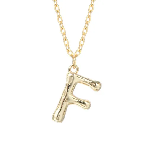 Dây Chuyền Nữ Lili Jewelry Mạ Vàng Chữ Cái LILI_521849 Màu Vàng (Chữ F)