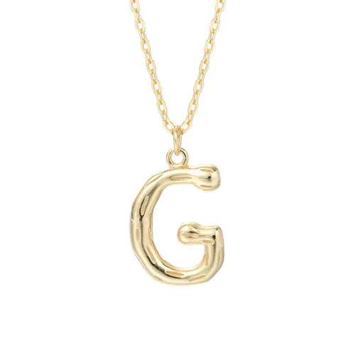 Dây Chuyền Nữ Lili Jewelry Mạ Vàng Chữ Cái LILI_521849 Màu Vàng (Chữ G)