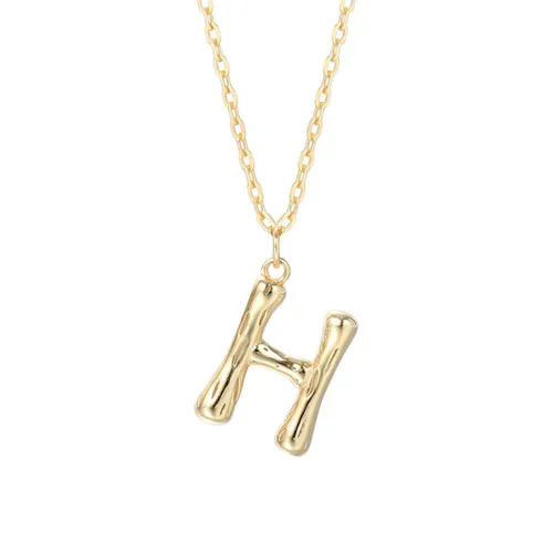 Dây Chuyền Nữ Lili Jewelry Mạ Vàng Chữ Cái LILI_521849 Màu Vàng (Chữ H)