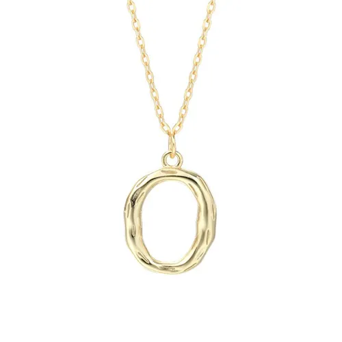 Dây Chuyền Nữ Lili Jewelry Mạ Vàng Chữ Cái LILI_521849 Màu Vàng (Chữ O)