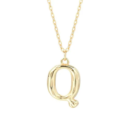 Dây Chuyền Nữ Lili Jewelry Mạ Vàng Chữ Cái LILI_521849 Màu Vàng (Chữ Q)