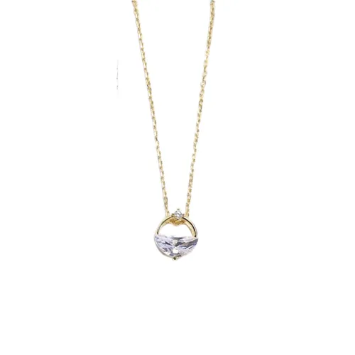 Dây Chuyền Nữ Lili Jewelry Mạ Vàng Đính Đá CZ Hoa Hậu Biển LILI_489314 Màu Vàng - Trang sức - Vua Hàng Hiệu