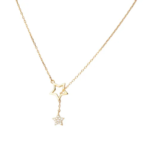 Dây Chuyền Nữ Lili Jewelry Mạ Vàng Hình Ngôi Sao 5 Cánh Star LILI_891538 Màu Vàng