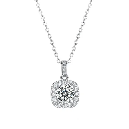 Dây Chuyền Nữ Lili Jewelry Moissanite Alaiya LILI_099248 Màu Bạc