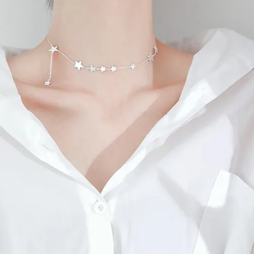 Dây Chuyền Nữ Lili Jewelry Ngôi Sao Năm Cánh LILI_621347 Màu Bạc