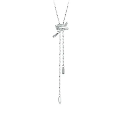 Dây Chuyền Nữ Lili Jewelry Nút Thắt Malaya LILI_105467 Màu Bạc