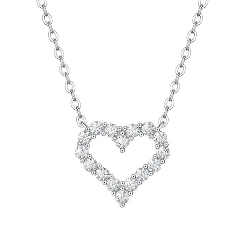 Dây Chuyền Nữ Lili Jewelry Trái Tim Nori LILI_099178 Màu Bạc