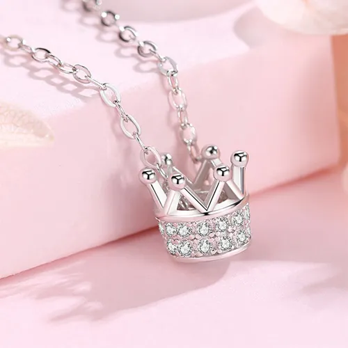 Trang sức - Dây Chuyền Nữ Lili Jewelry Vương Miện Anime LILI_895879 Màu Bạc - Vua Hàng Hiệu
