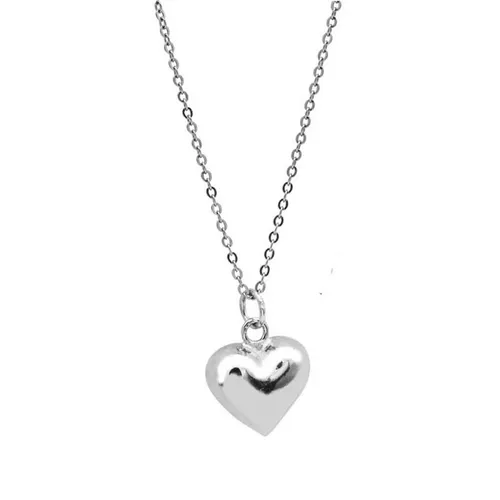 Dây Chuyền Nữ Lili Jewelry Xoắn Hình Trái Tim LOVE LILI_259367 Màu Bạc (Dây Loại 2)