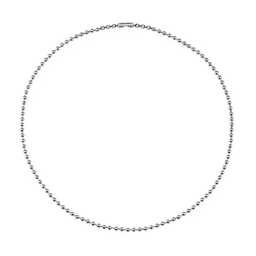 Dây Chuyền Unisex Lili Jewelry Bạc Thái Dạng Hạt Bi Tròn Hot Trend Bản 3mm LILI_637424 Màu Bạc Size 55