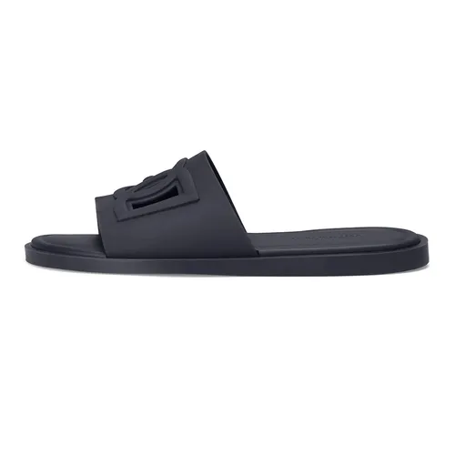 Dép Dolce & Gabbana - Dép Nam Dolce & Gabbana D&G Black Rubber Slides CS2215 Màu Xanh Đen Size 39 - Vua Hàng Hiệu