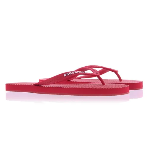 Dép - Dép Xỏ Ngón Nam Dsquared2 Red Flip Flop Màu Đỏ Size 41 - Vua Hàng Hiệu