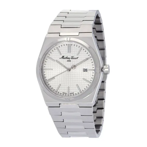 Đồng Hồ Nam Mathey-Tissot Quartz Silver Dial Men Watch H117AS Màu Bạc