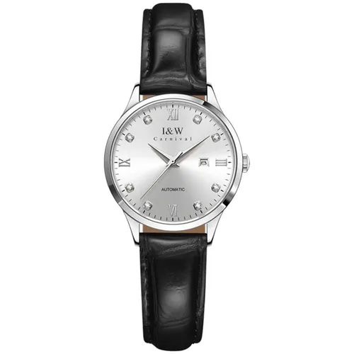 Đồng Hồ Nữ I&W Carnival IW512L-DD – Automatic (IW512L2) Màu Đen Bạc