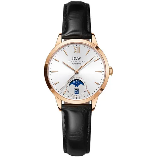 Đồng Hồ Nữ I&W Carnival IW527L-DD – Automatic (IW527L1) Màu Đen-Vàng Hồng