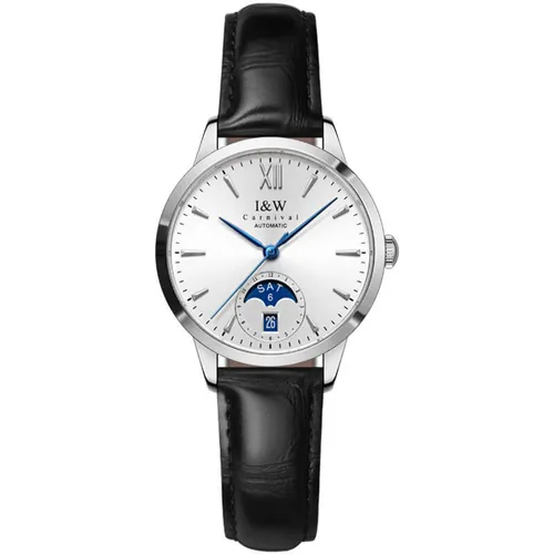 Đồng Hồ Nữ I&W Carnival IW527L-DD – Automatic (IW527L4) Màu Đen Bạc