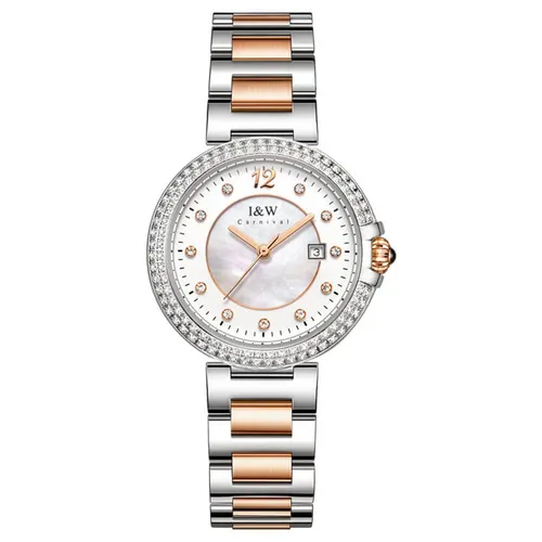 Đồng hồ Nữ Vàng - Bạc - Đồng Hồ Nữ I&W Carnival IW552L-DT – Quartz (IW552L1) Màu Vàng Bạc - Vua Hàng Hiệu