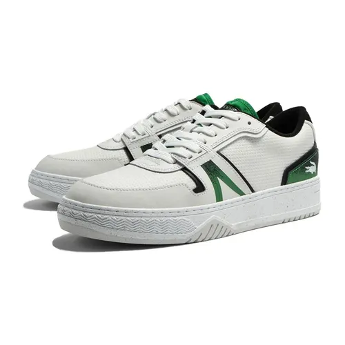 Giày - Giày Thể Thao Nam Lacoste Leather Spray Print Trainers 45SMA0127 Màu Trắng Xanh Size 39.5 - Vua Hàng Hiệu