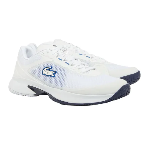 Giày Thể Thao Nam Lacoste Tech Point Tennis Shoes 224 1 SMA 48SMA0088 680 AED Màu Trắng Xanh Size 40.5