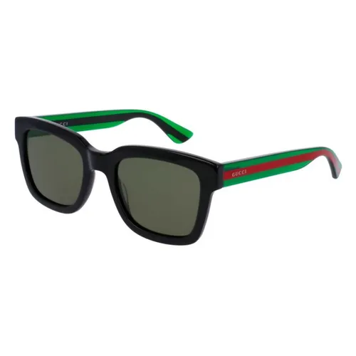 Kính Mát Unisex Gucci GC Acetate Sunglasses GG0001SN 002 Màu Đen - Kính mắt - Vua Hàng Hiệu