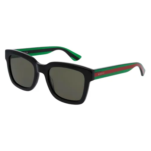 Kính Mát Unisex Gucci GC Acetate Sunglasses GG0001SN Màu Đen Xanh
