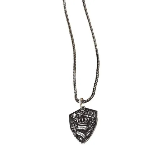 Trang sức - Mặt Dây Chuyền Bạc Thái Nam Lili Jewelry Khiên Vương Miện Kendrick LILI_078187 Màu Bạc - Vua Hàng Hiệu