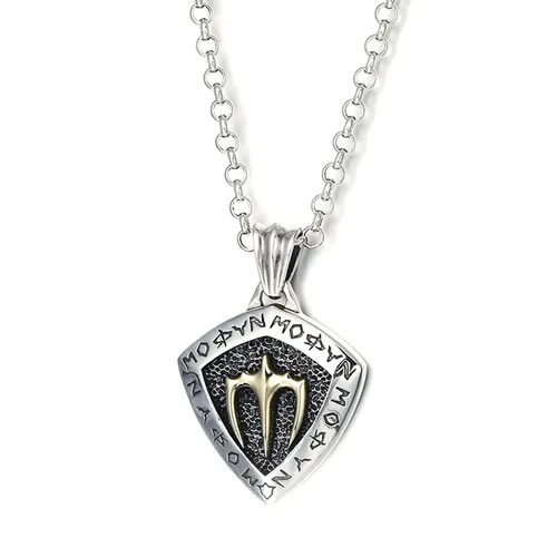Mặt Dây Chuyền Nam Lili Jewelry Bạc Thái Cây Đinh Ba Eithan LILI_076115 Màu Bạc/Đen - Trang sức - Vua Hàng Hiệu