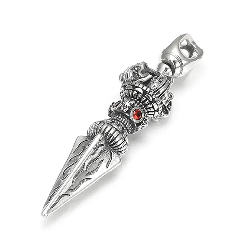 Trang sức - Mặt Dây Chuyền Nam Lili Jewelry Cá Tính Guillermo LILI_077063 Màu Bạc - Vua Hàng Hiệu