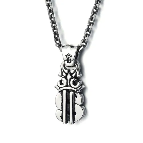 Mặt Dây Chuyền Nam Lili Jewelry Hình Đồng Tiền Gatlin LILI_079902 Màu Bạc