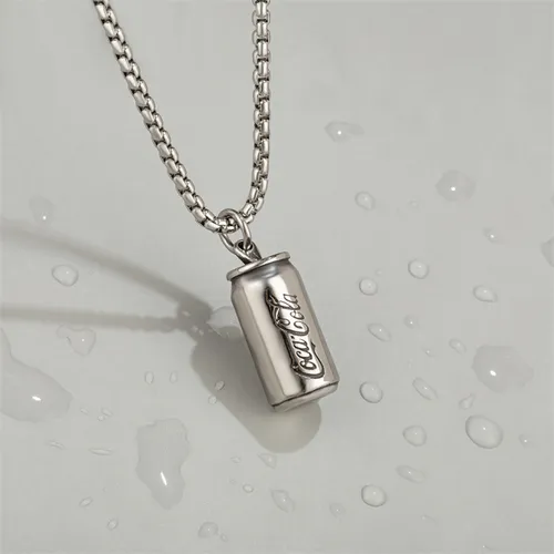 Mặt Dây Chuyền Nam Lili Jewelry Hình Lon Coca-Cola Độc Đáo LILI_077289 Màu Bạc