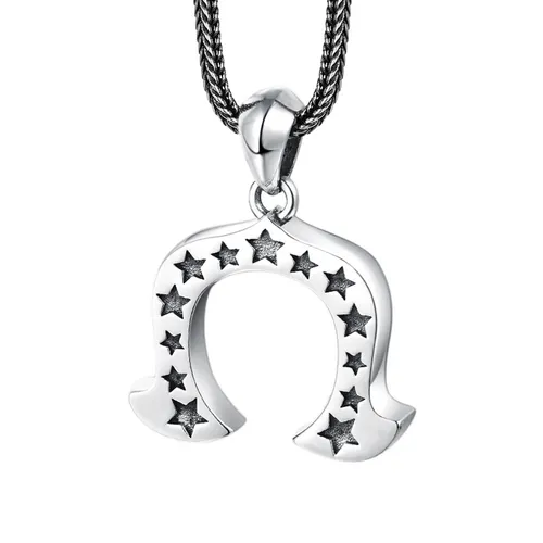 Mặt Dây Chuyền Nam Lili Jewelry Hình Móng Ngựa Yahir LILI_080234 Màu Bạc