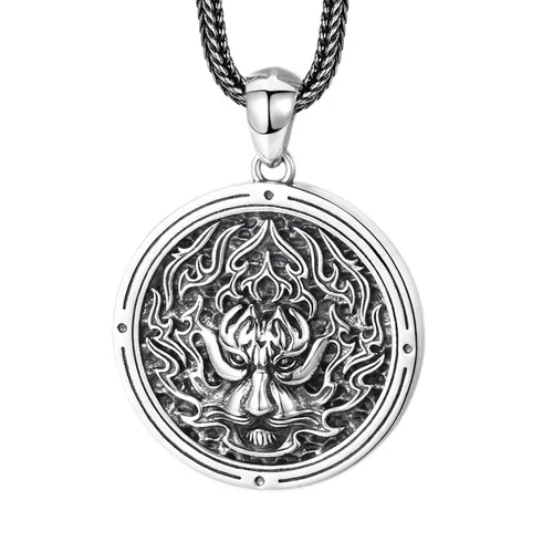 Mặt Dây Chuyền Nam Lili Jewelry Hình Sư Tử Thaddeus LILI_080185 Màu Bạc