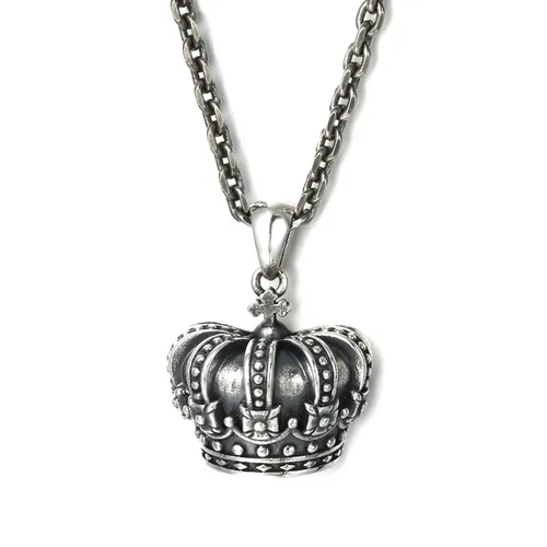 Mặt Dây Chuyền Nam Lili Jewelry Hộp Vương Miện Đóng Mở Kanan LILI_076107 Màu Bạc/Đen - Trang sức - Vua Hàng Hiệu