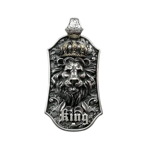 Trang sức - Mặt Dây Chuyền Nam Lili Jewelry King LILI_733946 Màu Bạc - Vua Hàng Hiệu