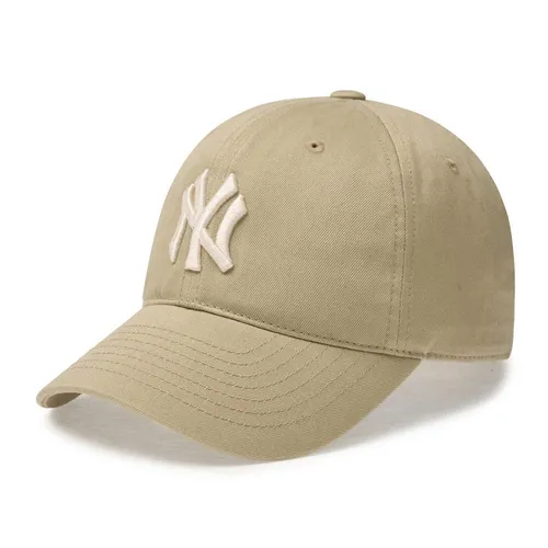Mũ nón - Mũ MLB Basic New York Yankees Ball Cap 3ACP6601N-50SAP Màu Vàng Cát - Vua Hàng Hiệu