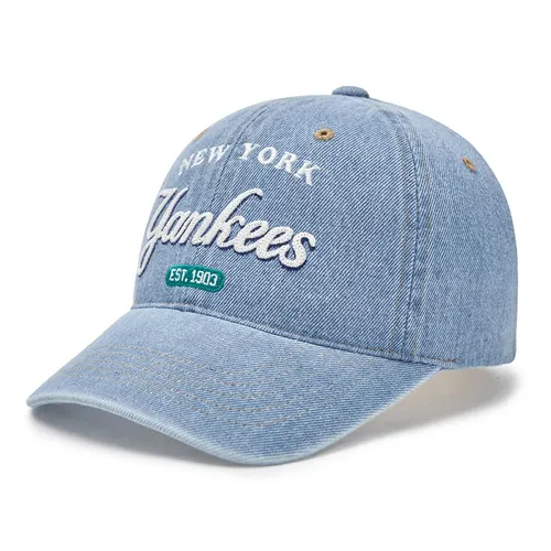 MLB Korea - Mũ MLB Color Denim Unstructured Ball Cap New York Yankees 3ACPD035N-50BLL Màu Xanh Blue - Vua Hàng Hiệu