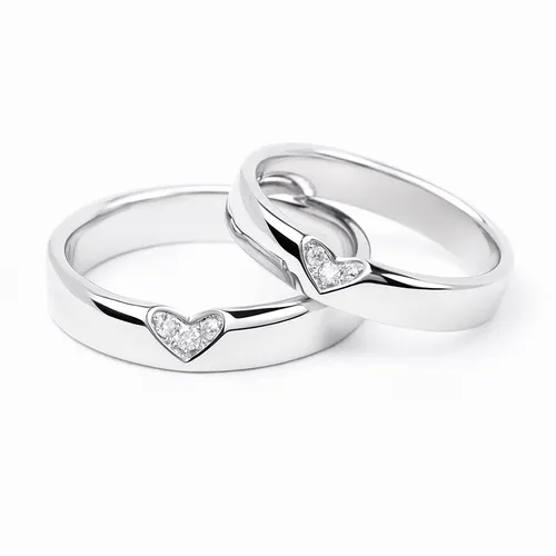 Nhẫn Cưới Morina Solivaga C4965 Màu Vàng Trắng