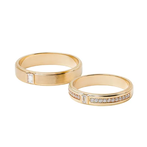 Nhẫn Đôi Morina Amouré Étoile C4855 Màu Vàng