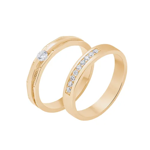 Morina Vàng Gold - Nhẫn Đôi Morina Aurumis Luminara C4440 Màu Vàng Gold - Vua Hàng Hiệu