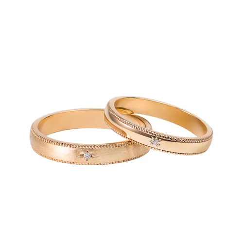 Nhẫn Đôi Morina C4911 Elysian Lumina Màu Vàng Hồng