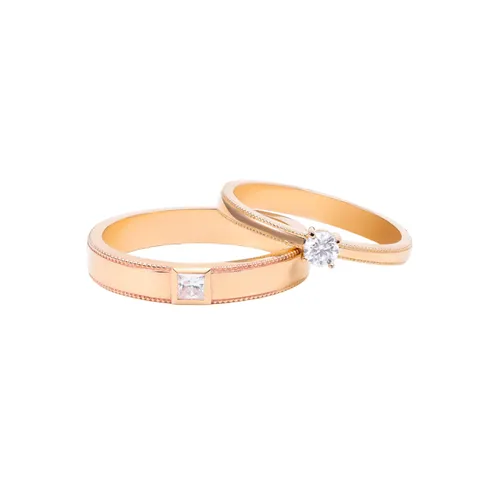 Nhẫn Đôi Morina C4983 Elysiana Màu Vàng Hồng