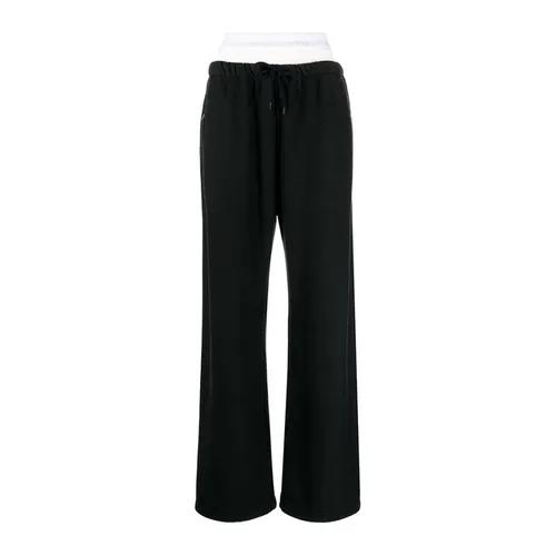 Thời trang - Quần Dài Nữ Alexander Wang Layered Track Pants 4CC1244349 020A Màu Đen Size S - Vua Hàng Hiệu