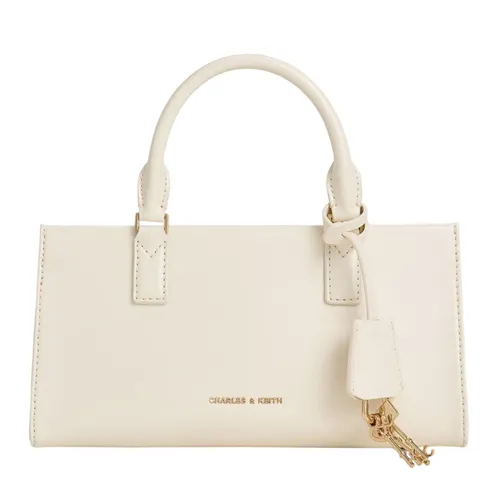 Túi Đeo Chéo Nữ Charles & Keith CNK Mini Kerry Tote Bag Cream CK2-30271481 Màu Trắng