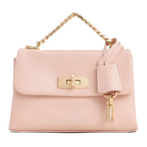 Túi Xách Tay Nữ Charles & Keith CNK Mini Kerry Rectangular Crossbody Bag Light Pink CK2-80782516 Màu Hồng Nhạt