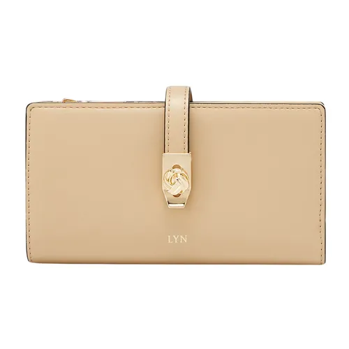 Túi xách Lyn Ví dáng dài - Ví Nữ Lyn Re-Edit Lucky Semi Long Wallets LL25CWS019 Màu Be - Vua Hàng Hiệu