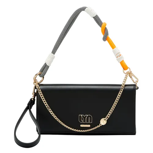 Túi xách Lyn Ví dáng dài - Ví Nữ Lyn Viktoria Long Wallet Black LL25CWM046 Màu Đen - Vua Hàng Hiệu