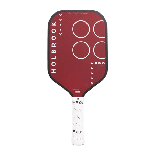 Pickleball Holbrook - Vợt Pickleball Holbrook Pro Pickleball Racket Aero Kevlar T Paddle 14mm Màu Đỏ Phối Trắng - Vua Hàng Hiệu